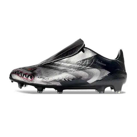 Adidas F50 Elite Black and Gray Firm Ground FG Football Boot