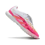 Adidas Predator 25 Elite Tongue White and Pink Turf TF Football Boot