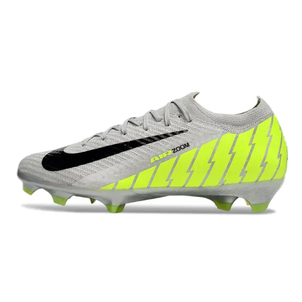 Nike Air Zoom Mercurial Vapor 16 Elite Gray and Green Firm Ground FG Football Boot