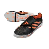 Adidas Predator 26 Elite Tongue Black and Orange Firm Ground FG Football Boot