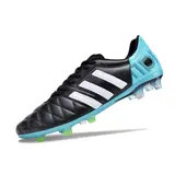 Adidas Adipure 11Pro Black and Light Blue Firm Ground FG Football Boot