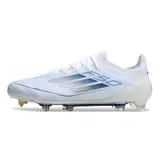 Adidas F50 Primeknit Elite White and Blue Firm Ground FG Football Boot