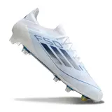 Adidas F50 Primeknit Elite White and Blue Firm Ground FG Football Boot