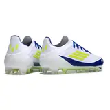 Adidas F50 Primeknit Elite White Blue and Yellow Firm Ground FG Football Boot