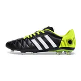 Adidas Adipure 11Pro Black and Green Firm Ground FG Football Boot