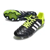 Adidas Adipure 11Pro Black and Green Firm Ground FG Football Boot