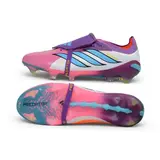Adidas Predator 26 Tongue Elite Purple and White Firm Ground FG Football Boot