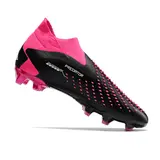 Adidas Predator Accuracy+ Black and Yellow Firm Ground FG Football Boot - Black/Pink