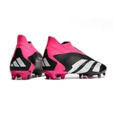 Adidas Predator Accuracy+ Black and Yellow Firm Ground FG Football Boot - Black/Pink