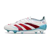 Adidas Predator 25 Elite White, Red and Blue Firm Ground FG Football Boot