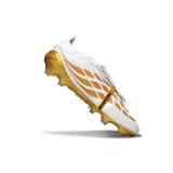 Adidas Predator 26 Elite Tongue White and Golden Firm Ground FG Football Boot