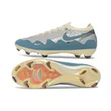 Nike x Patta Mercurial Vapor Elite Silver, Blue and White Firm Ground FG Football Boot
