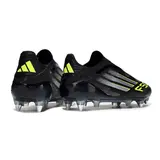 Adidas F50 Elite Lace Less Black White and Green Mixed Studs SG Football Boot