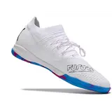 Puma Future Z 1.3 White Blue and Pink Indoor IC Football Boot
