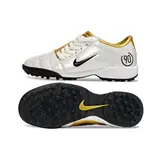 Nike Total 90 III Turf TF White and Gold Football Boot