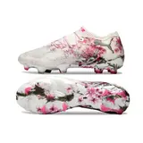 Puma Future 8 Low Cut White and Pink Firm Ground FG Football Boot