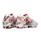Puma Future 8 Low Cut White and Pink Firm Ground FG Football Boot