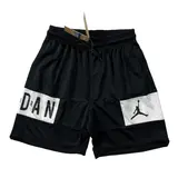 Jordan Black and White Shorts - Block Print