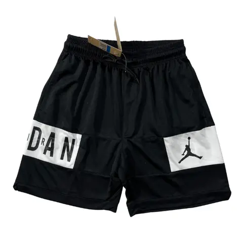 Jordan Black and White Shorts - Block Print