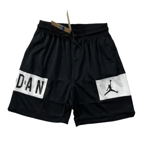 Jordan Black and White Shorts - Block Print