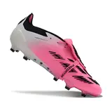 Adidas Predator 30 Elite Tongue White and Pink Firm Ground FG Football Boot