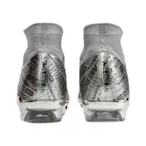 Nike Zoom Mercurial Superfly 9 Elite Silver Firm Ground FG Kids Football Boot