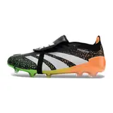 Adidas Predator 30 Elite Tongue Black and Orange Firm Ground FG Kids Football Boot