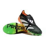 Adidas Predator 30 Elite Tongue Black and Orange Firm Ground FG Kids Football Boot