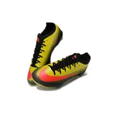 Nike Air Zoom Mercurial Vapor 17 Elite Black and Yellow Firm Ground FG Kids Football Boot - Black/Orange
