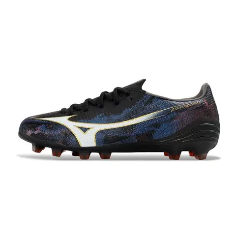 Mizuno Alpha III Elite Black, Blue and Pink Firm Ground FG Football Boot