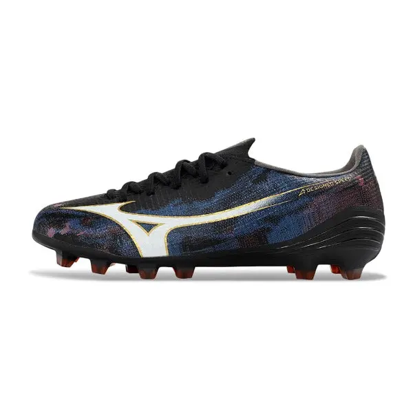 Mizuno Alpha III Elite Black, Blue and Pink Firm Ground FG Football Boot