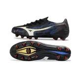 Mizuno Alpha III Elite Black, Blue and Pink Firm Ground FG Football Boot