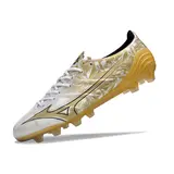 Mizuno Alpha White and Gold Firm Ground FG Football Boot