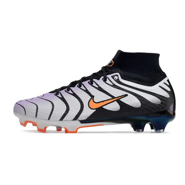 Nike Zoom Mercurial Superfly 9 Elite Gray and Black Firm Ground FG Kids Football Boot