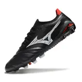 Mizuno Morelia Neo IV Elite Black White and Red Firm Ground FG Football Boot