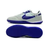 Nike Streetgato IC White Gray and Navy Indoor IC Football Boot