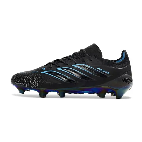 Adidas Predator 26 Elite Black and Blue Firm Ground FG Football Boot