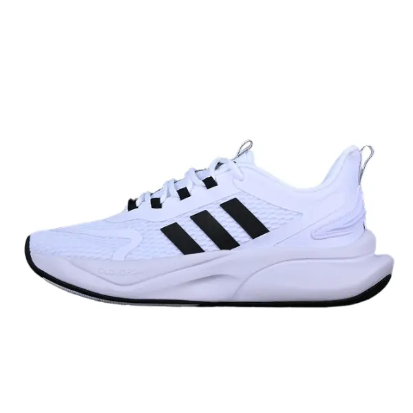 Adidas Alphabounce + White and Black Running Shoes - All White