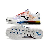 Joma Top Flex Rebound White Red and Blue Indoor IC Football Boot