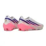 Adidas F50 Hyperfast Laceless Elite World Cup Pack Firm Ground FG Football Boot - White/Pink Sole
