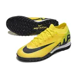Nike Zoom Mercurial Vapor 15 Elite Yellow and Black Turf TF Kids Football Boot - Yellow/Green