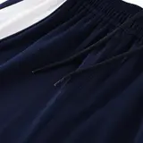 Adidas Blue Cold Set Quarter-Zip Top and Pants - Blue/Navy Stripes