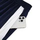 Adidas Blue Cold Set Quarter-Zip Top and Pants - Blue/Navy Stripes