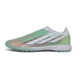 Adidas F50 Hyperfast Laceless Elite Light Green and White Turf TF Football Boot