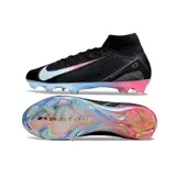 Nike Air Zoom Mercurial Superfly 10 Elite Black Blue and Pink Firm Ground FG Football Boot