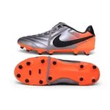 Nike Tiempo Ligera Pro Tongue Gray and Orange Firm Ground FG Football Boot
