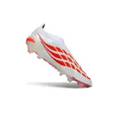 Adidas Predator 26 Elite Laceless White and Red Firm Ground FG Football Boot