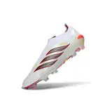 Adidas Predator 26 Elite Laceless White and Red Firm Ground FG Football Boot