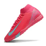 Nike Zoom Mercurial Superfly 10 Elite Pink and Light Blue Turf TF Football Boot