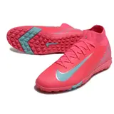 Nike Zoom Mercurial Superfly 10 Elite Pink and Light Blue Turf TF Football Boot